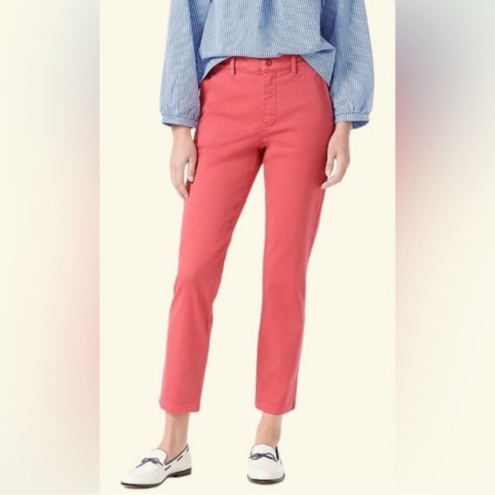 J Crew High Rise Girlfriend Ankle Chinos